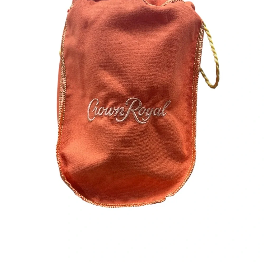 Crown Royal -Peach Orange Drawstring Storage Pouch
